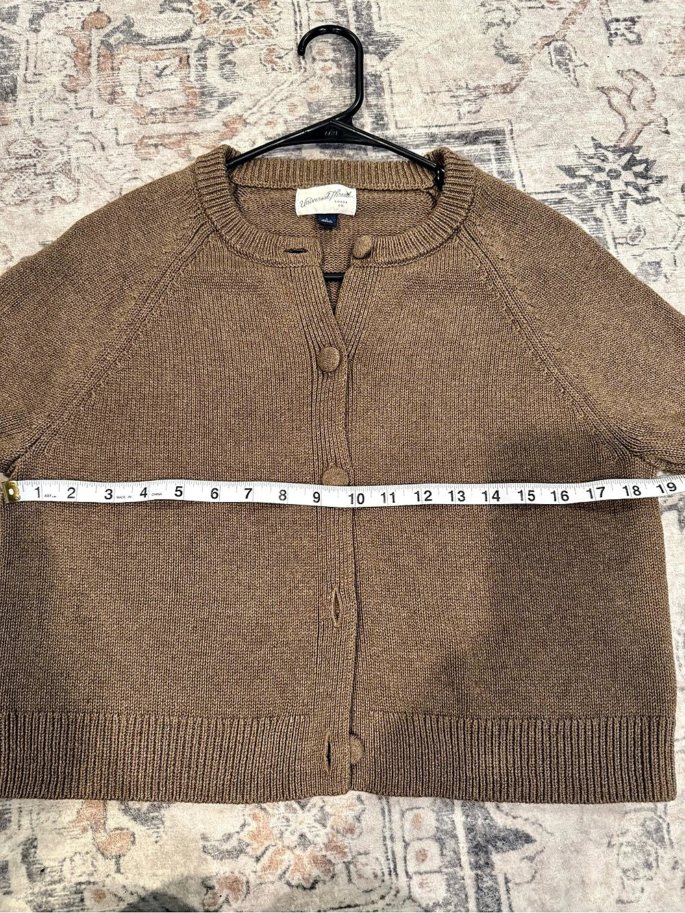 Universal Thread Iconic Cotton Cardigan Brown Small - Picture 3 of 6